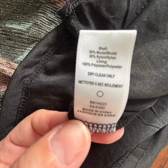 Bishop + Young Marmont Dress Enchanted Print Sheer Metallic Fairy Size XS - Picture 7 of 8